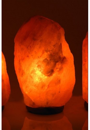 Lampe cristal de sel 4-7 kg avec socle en bois