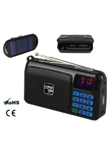RADIO LAMPE TORCHE MP3 - PANNEAU SOLAIRE EXTERNE / CROW