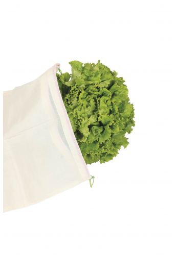 3 Sacs réutilisables XL pour légumes volumineux,  en coton bio