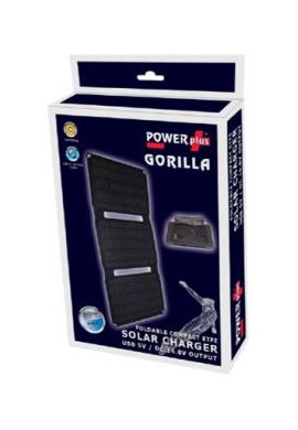GORILLA / PANNEAU SOLAIRE 20 W - CHARGEUR USB 5V ET DC 14.8V