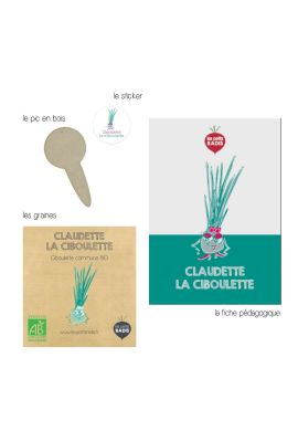 Mini kit de graines BIO de Claudette la ciboulette