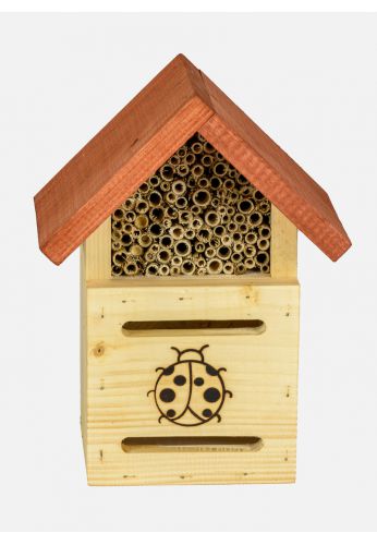 Hotel à insectes bénéfiques pollinisateurs modèle coccinnelles
