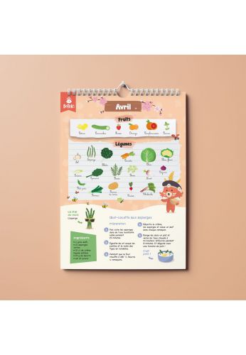 Le calendrier perpétuel des fruits etlégumes de saison