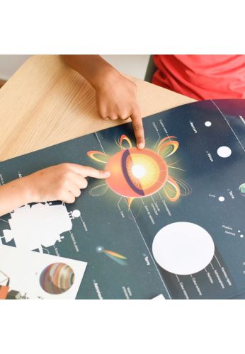 Poster découverte avec stickers Astronomie