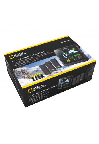 Station météo LCD couleur VA incl. 3 capteurs