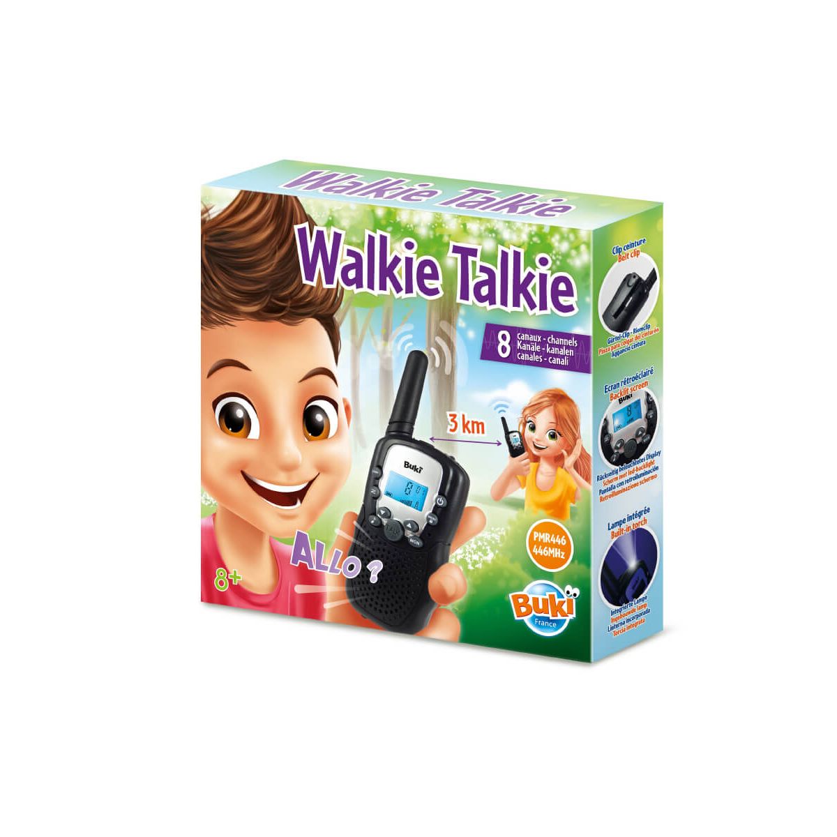 Omnium - Talkie Walkie pour Enfants - Adultes - Talkie Walkie - 3 pièces -  Portée 3 KM