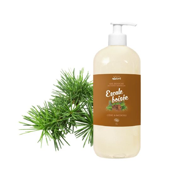 Gel douche certifié Bio Escale boisée 1 litre