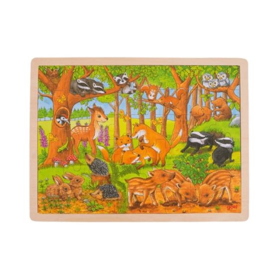 Puzzle bébés animaux de la forêt 48 pièces