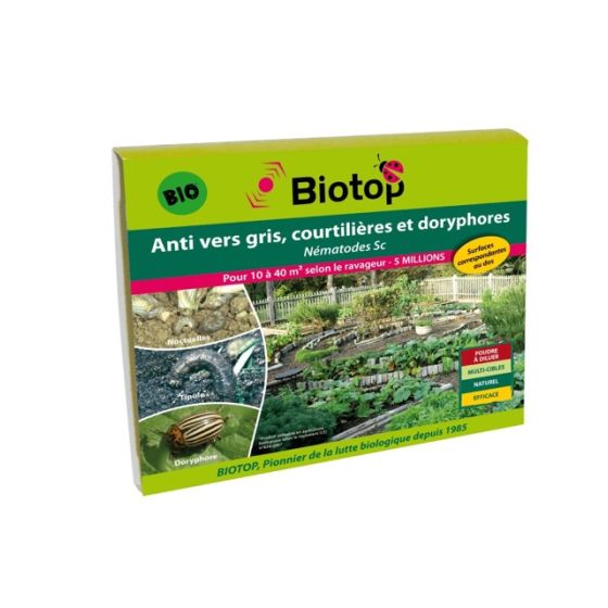Nématodes utiles SC anti vers gris et doryphores (5M) Nématodes utiles SC anti vers gris et doryphores (5M)