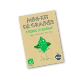 Mini kit de graines BIO de Cédric le basilic