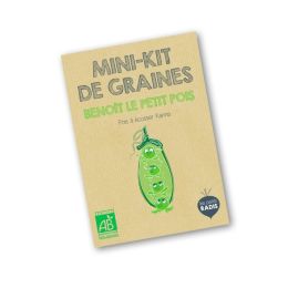 Mini kit de graines BIO de Benoît le petit pois