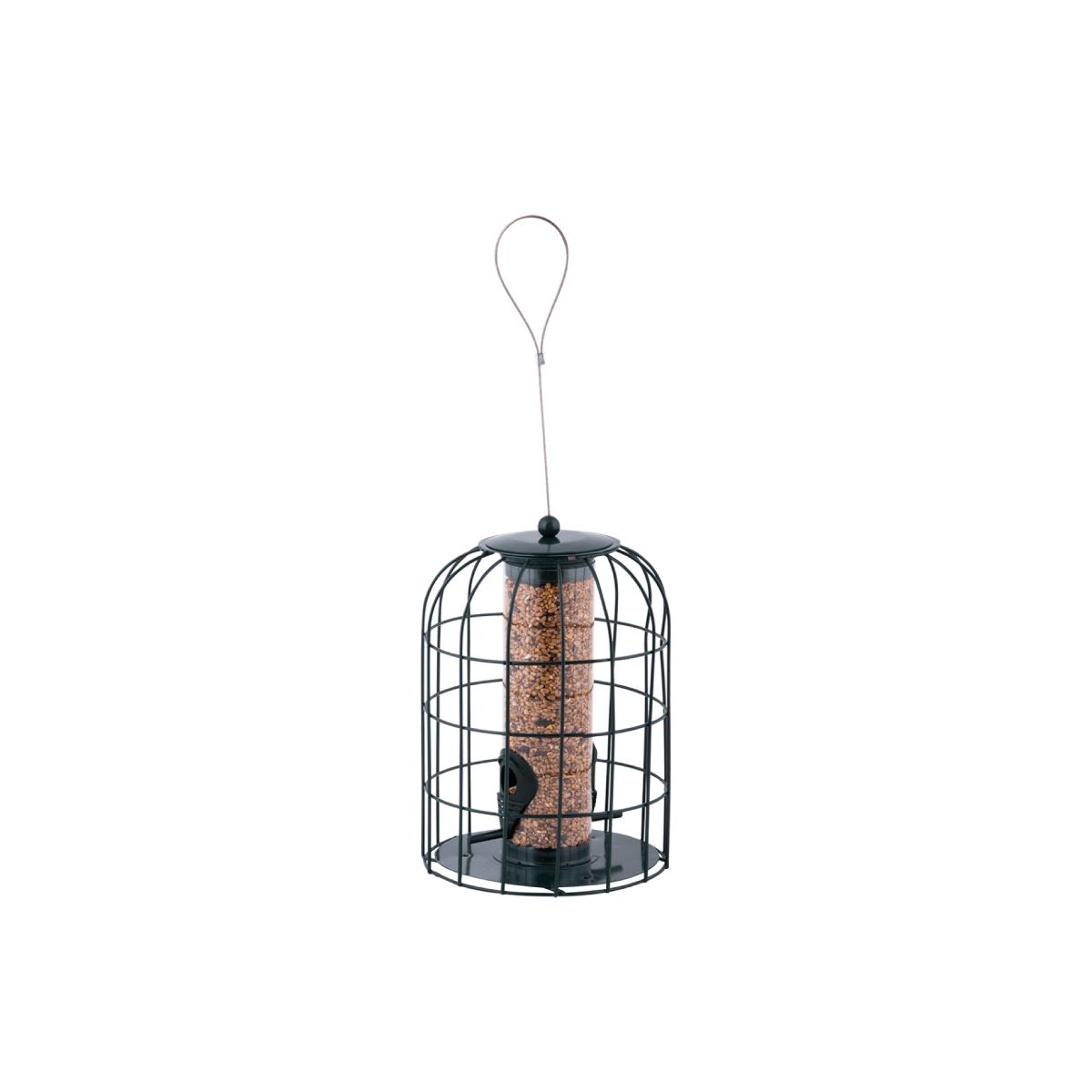 Mangeoire à oiseaux transparente anti-écureuil en acrylique avec