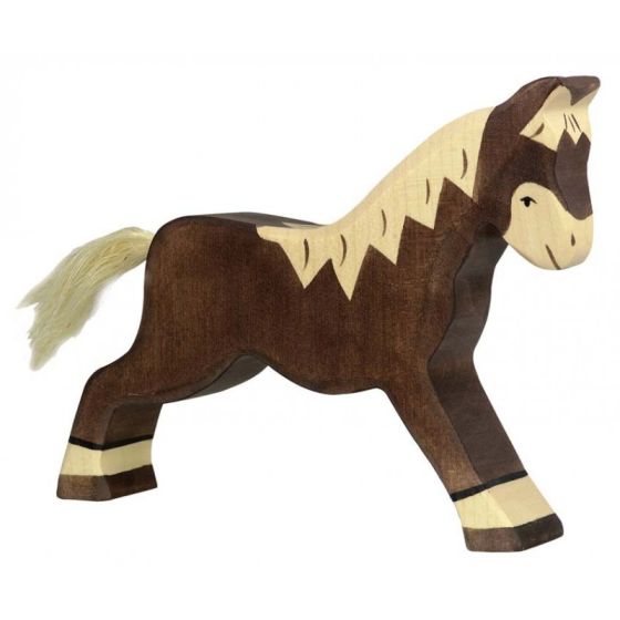 Figurine Holtztiger Cheval marchant - Marron foncé Figurine Holtztiger Cheval marchant - Marron foncé