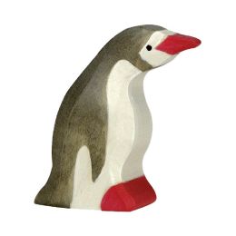 Figurine Holtztiger Petit Pingouin tête en avant