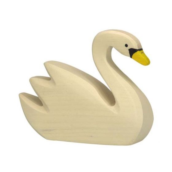 Figurine Holtztiger Cygne nageant