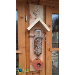 Mangeoire oiseaux type bouteilles