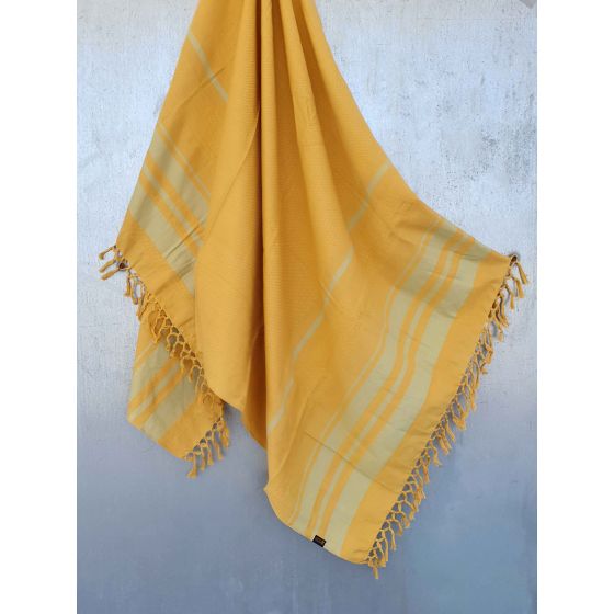 Fouta en coton biologique Sunflower - 90 x 160 cm