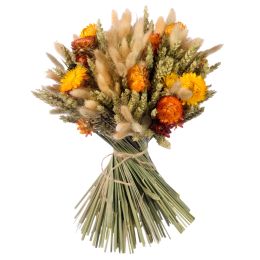 Kit à composer - Bouquet de fleurs séchées - orange