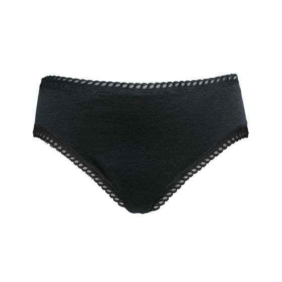 Culotte menstruelle noire flux léger - Taille 44 Culotte menstruelle noire flux léger - Taille 44