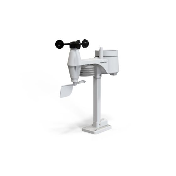 Station météo Bresser - Pro - Wifi - 5-en-1 - Écran Couleur - Blanc - Vertical