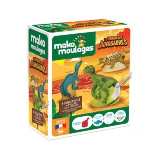 Mako moulages - Le monde des dinosaures - Etui 3 moules Mako moulages - Le monde des dinosaures - Etui 3 moules