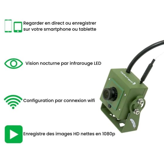 Kit complet Nichoir oiseaux avec caméra Wifi