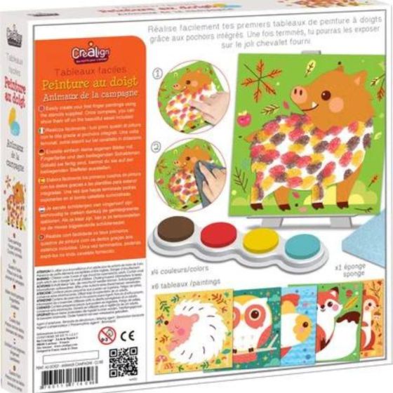 Peinture au doigt - Animaux de la campagne