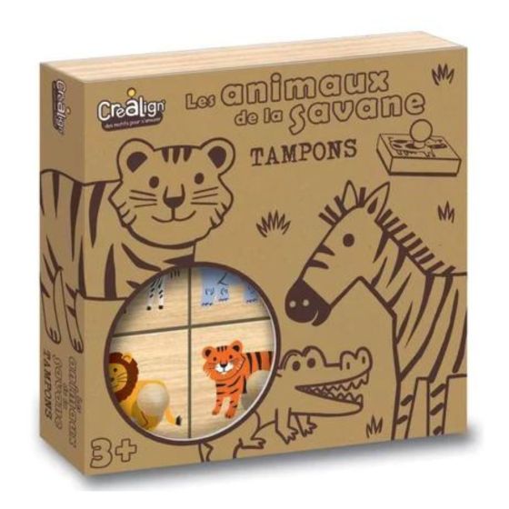 Coffret tampons Eui -Animaux de la savane Coffret tampons Eui -Animaux de la savane