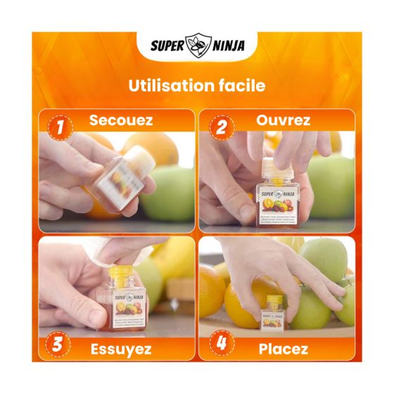 Pièges (x2) contre les mouches des fruits (drosophile)