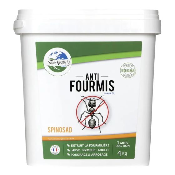 Anti-Fourmis - Granulés Spinosad - Prêt à l'emploi - Seau 4 kg