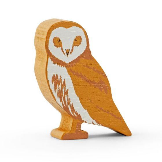 Figurine en bois FSC Chouette Effraie