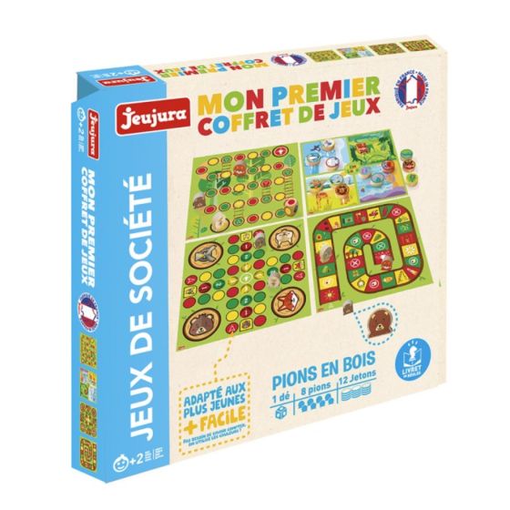 Mon premier coffret de jeux - Coffret en bois