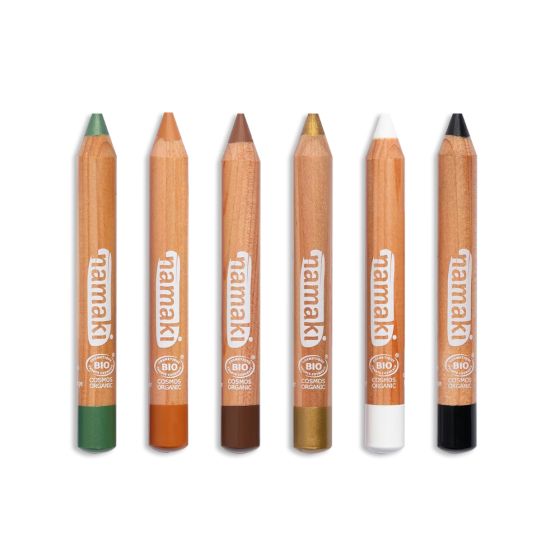 Kit 6 crayons de maquillage bio - Vie sauvage