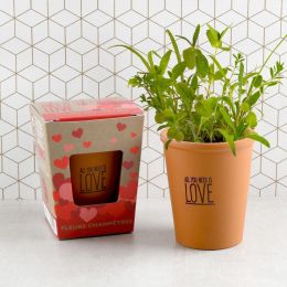 Kit message All you need is love - Fleurs champêtres