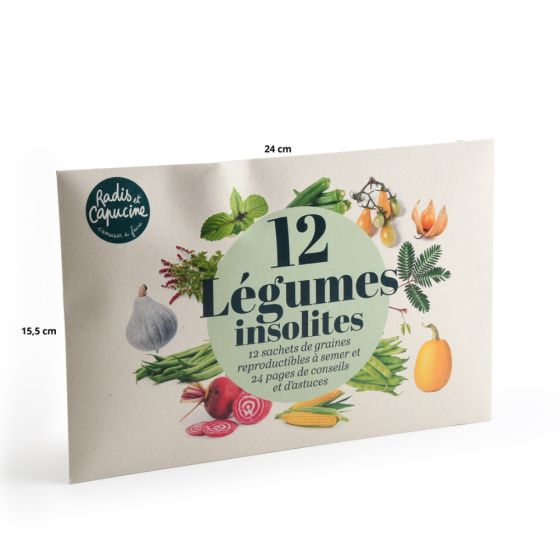 Enveloppe 12 sachets - Légumes insolites à semer Enveloppe 12 sachets - Légumes insolites à semer