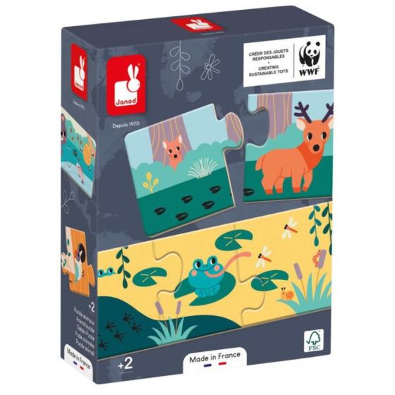 Puzzle - Animaux les empreintes Puzzle - Animaux les empreintes