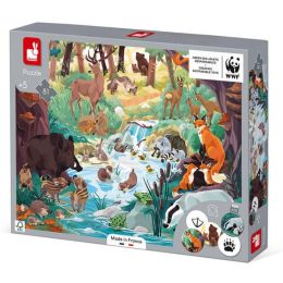 Puzzle - Les empreintes des animaux - 81 pièces