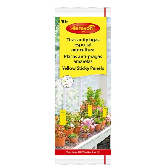 Pièges collants jaunes pour plantes d'intérieur (10 pièces) Pièges collants jaunes pour plantes d'intérieur (10 pièces)