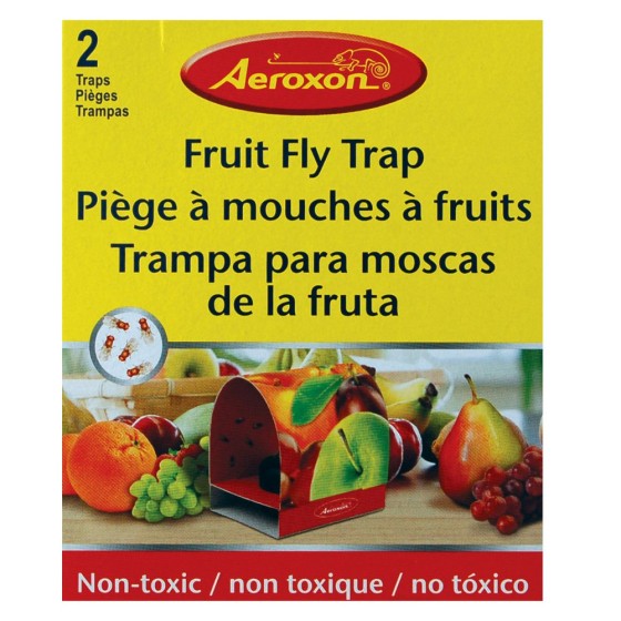 Piège à mouches à fruits - 1 flacon de 40 ml + 1 piège englué Piège à mouches à fruits - 1 flacon de 40 ml + 1 piège englué