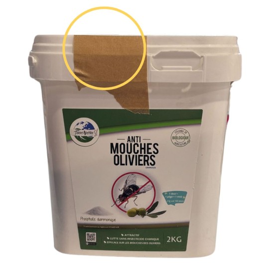 Phosphate diammonique - Anti Mouches des Oliviers - Seau 2 kg - Seconde vie