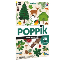 Poster découverte avec stickers Les arbres