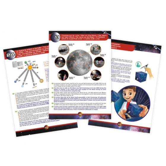 Télescope 50 activités oculaires en verre objectif 76 mm