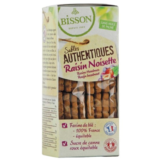 Biscuits authentiques raisinetnoisettes - 175g