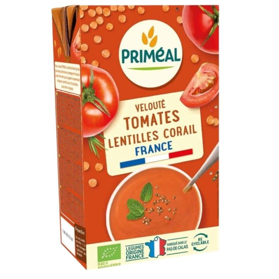 Velouté tomatesetlentilles corail -1L Velouté tomatesetlentilles corail -1L