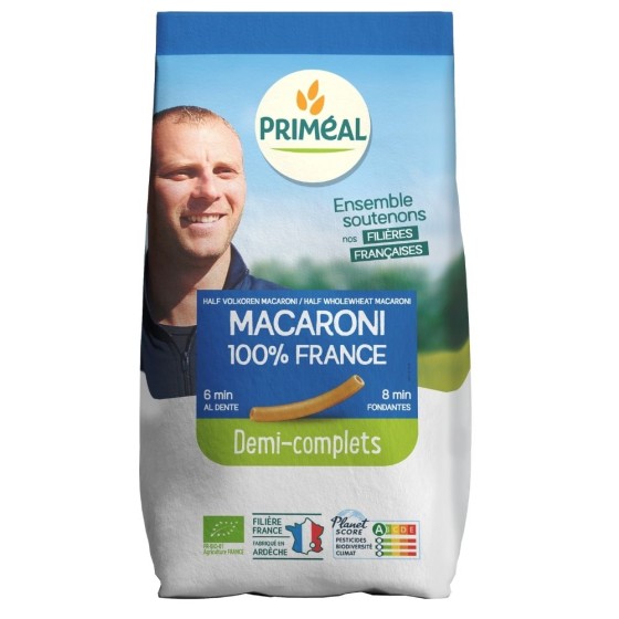 Macaroni demi-complet - 500g