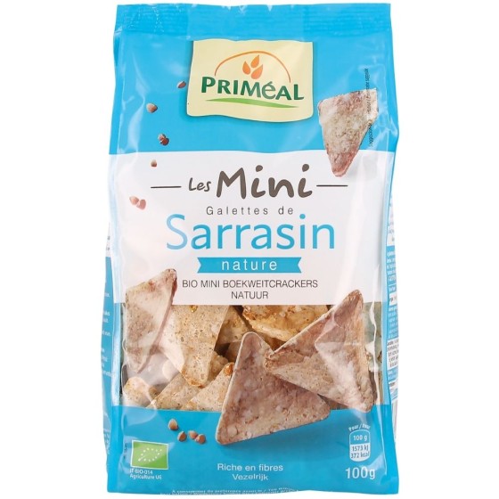Mini galettes de sarrasin nature - 100g
