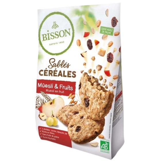 Sables céréales muesli et fruits - 200g