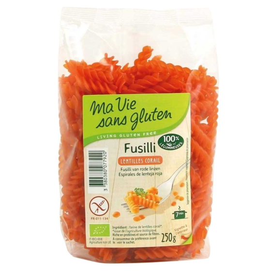 Fusilli lentille corail - 250g Fusilli lentille corail - 250g