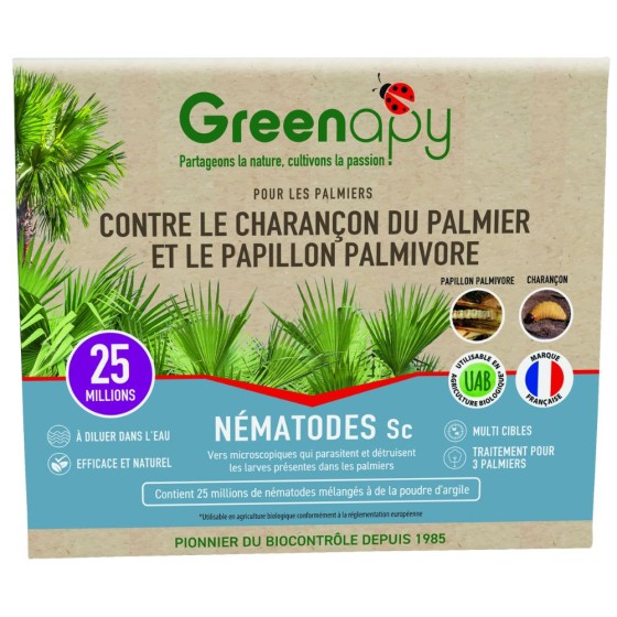 Nématodes utiles spécial palmier (25M) Nématodes utiles spécial palmier (25M)