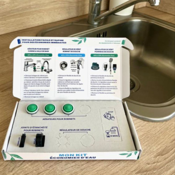 Pack économie d'eau pour 3 robinets